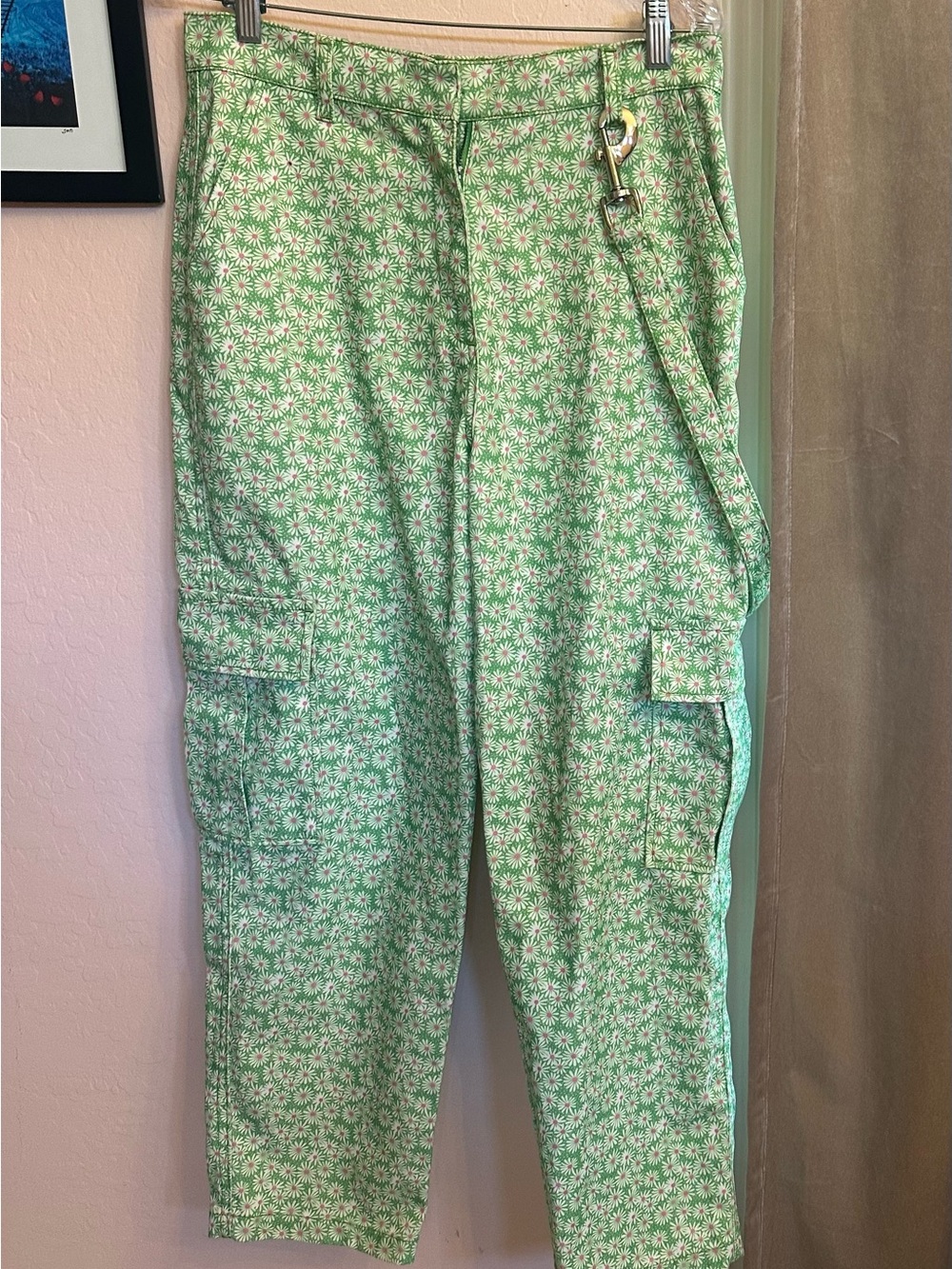 The Ragged Priest Green Daisy Cargo Pants